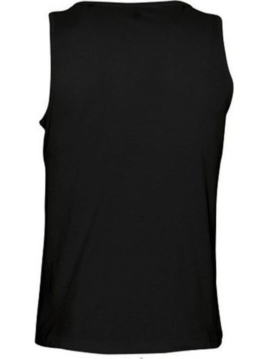Sol's Justin Men's Sleeveless Promotional Blouse Black