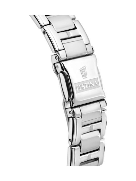 Festina Mademoiselle Watch Chronograph with Silver Metal Bracelet