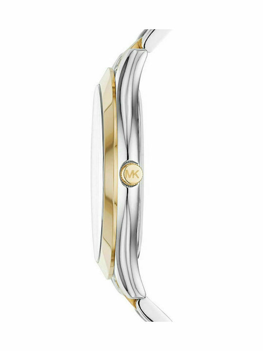 Michael Kors Runway Women's Watch with Metal Bracelet Silver / Gold