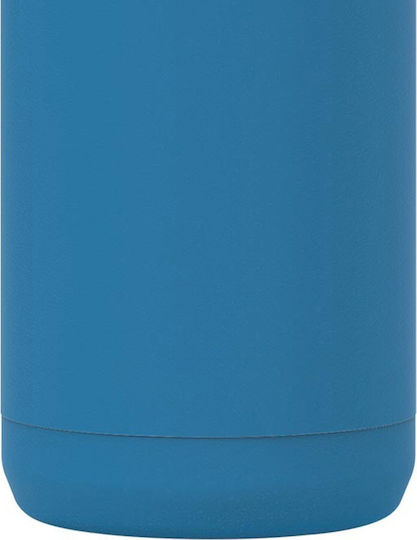 Quokka Solid Bottle Thermos Stainless Steel BPA Free 510ml Blue with Mouthpiece