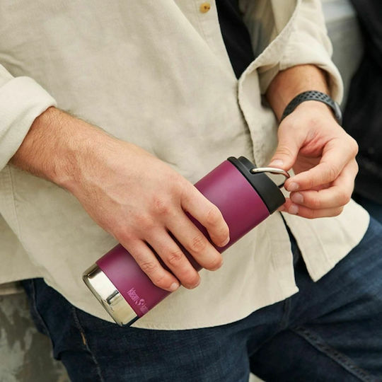 Klean Kanteen TKWide Thermosflasche Rostfreier Stahl BPA-frei 470ml Lila
