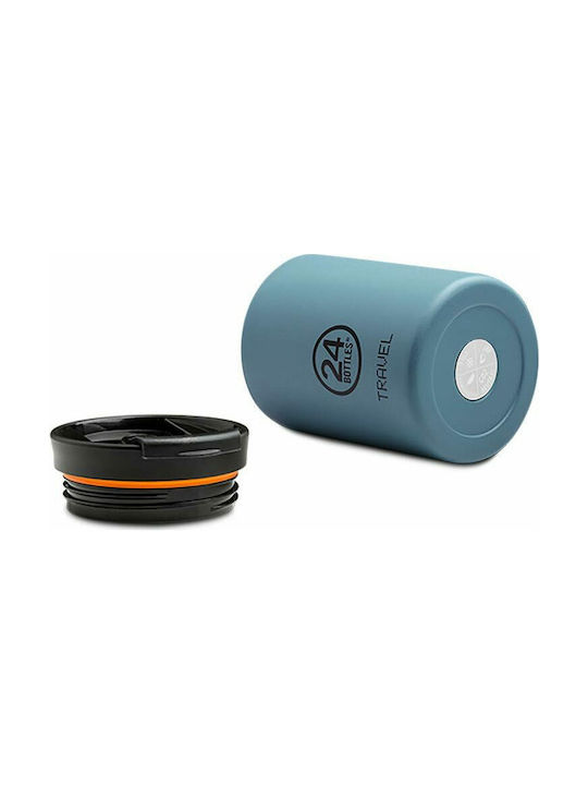 24Bottles Inox Thermo Lunch Box Travel Tumbler Blue 350ml