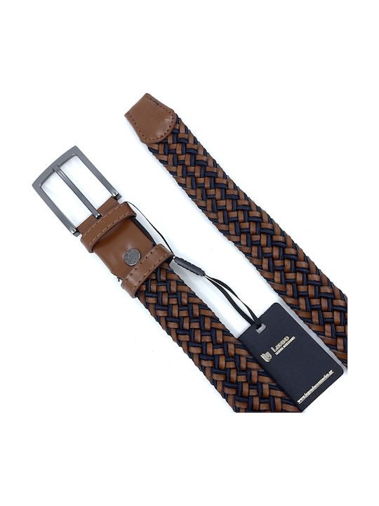 Men's Belt Leather Knitted Multicolored