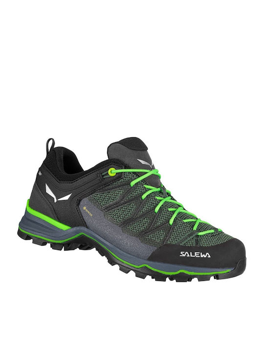 Salewa MTN Trainer Lite GTX Men's Hiking Shoes Waterproof with Gore-Tex Membrane Green