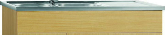 Gloria Rent Room Επικαθήμενος Inox Σατινέ Μ120xΠ50cm Ασημί Gloria Rent Room Επικαθήμενος Inox Σατινέ Μ120xΠ50cm Ασημί
