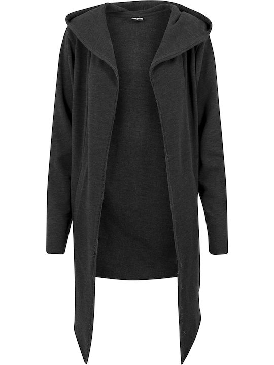 Мъжка Жилетка Fleece с Качулка Charcoal
