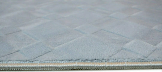 Tzikas Carpets 25170-097 Rug Rectangular with Fringes Deluxe Light Blue