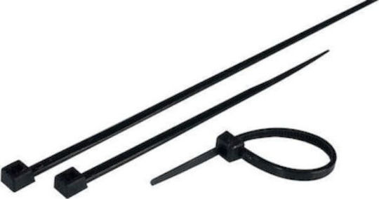 Benman Cable Ties Plastic 250mmx3.6mm in Black Colour 100pcs 70953