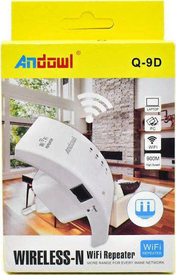 Andowl Q-9D WiFi Extender Single Band (2.4GHz) 900Mbps