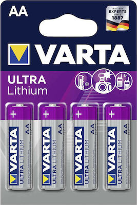 Varta Ultra Lithium Battery AA 1.5V 4pcs