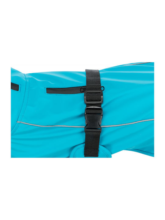 Trixie Vimy Turquoise Waterproof / Windproof Dog Coat with 35cm Back Length