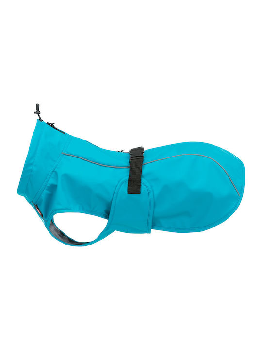 Trixie Vimy Turquoise Waterproof Dog Coat with 35cm Back Length