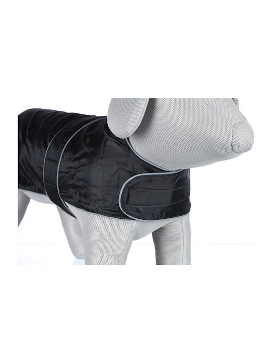 Trixie Orleans Black Fleece / Waterproof Dog Coat with 30cm Back Length