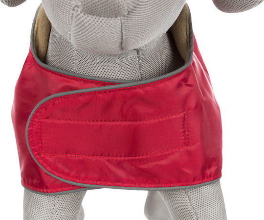 Trixie Orleans Red Fleece / Waterproof Dog Coat with 55cm Back Length