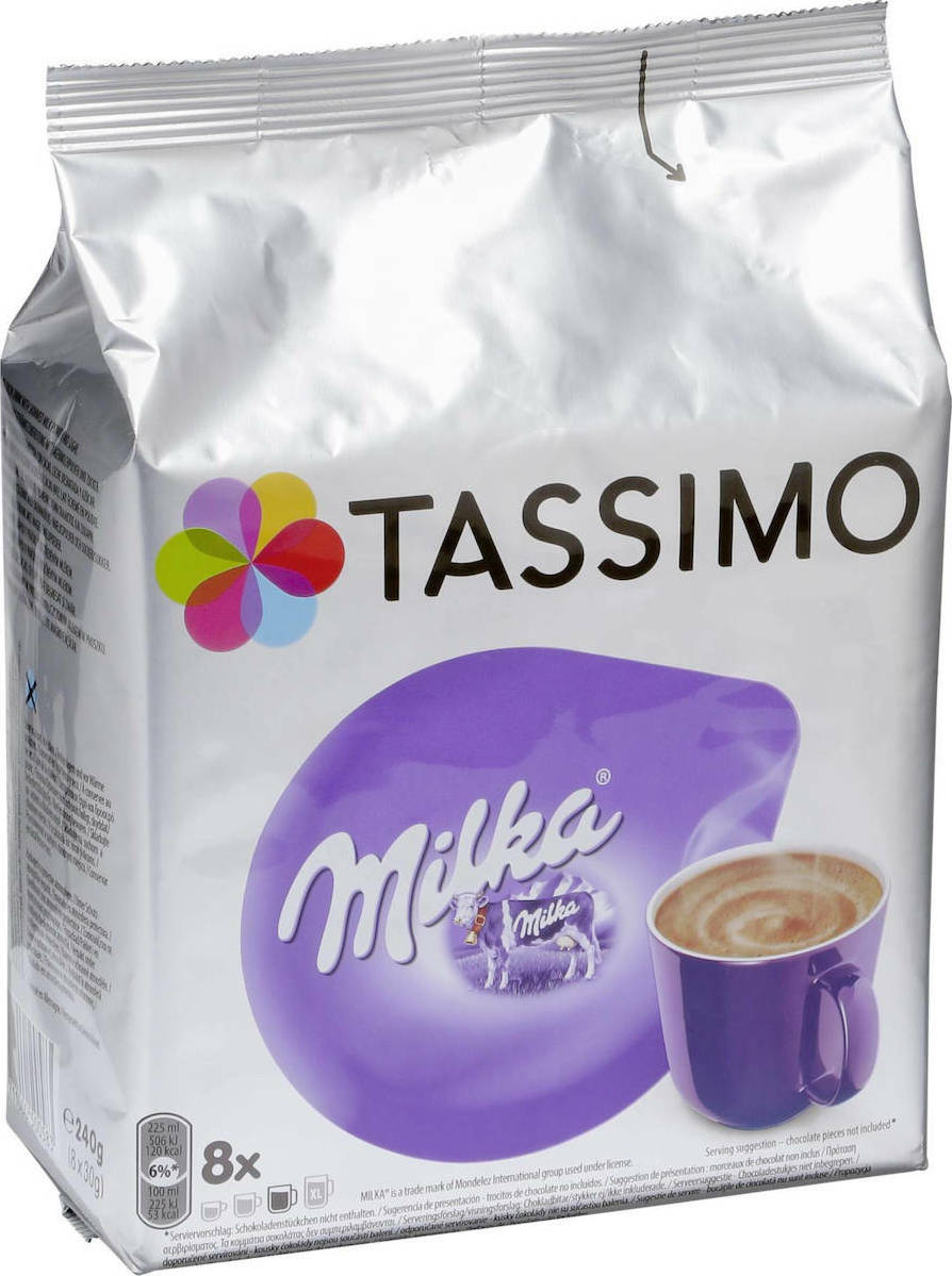 Chocolate drink capsules Tassimo Milka (compatible with Bosch