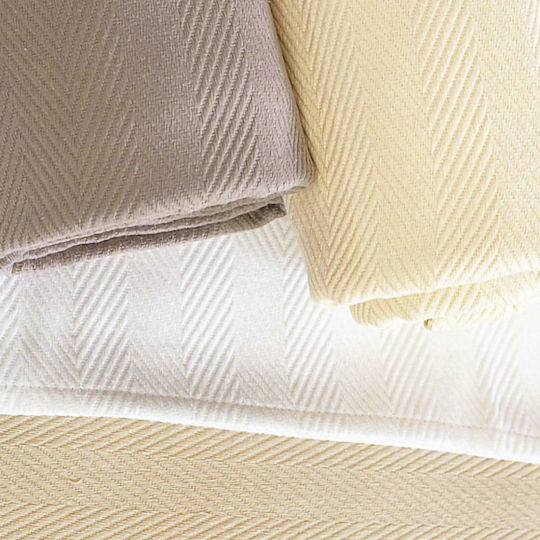 Vesta Home Κουβέρτα Ξενοδοχείου King Size Πικέ Λευκή 260x250cm