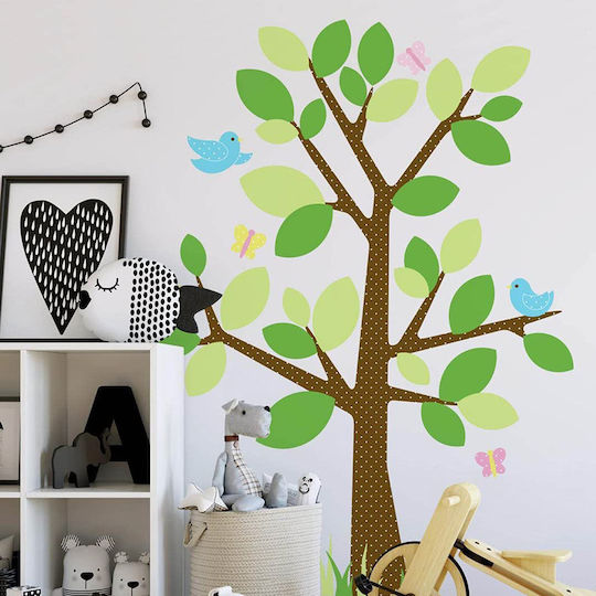 RoomMates Decor Детски Декоративен Стикер За Стена Дърво-Птички RMK1319 122x172см