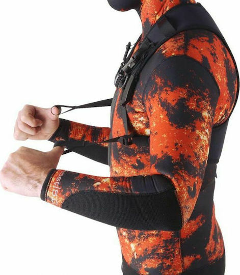 Seac Hunt Vest Γιλέκο Βαρών Μαύρο/Πορτοκαλί 1000gr