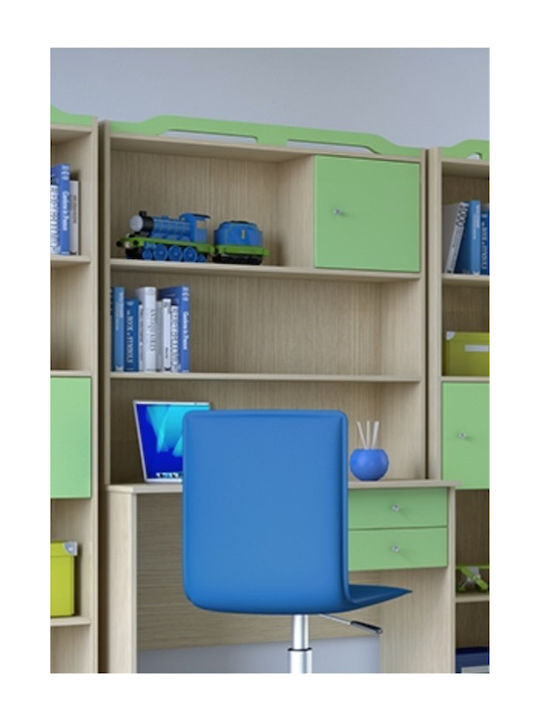 Kids Wooden Shelf S2 Green 100x30x105cm