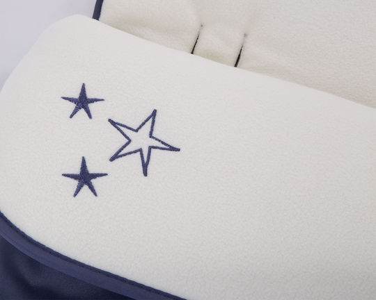 Kikka Boo Polar Bear Universal Stroller Footmuff with Fleece Lining 95x48cm Navy Blue