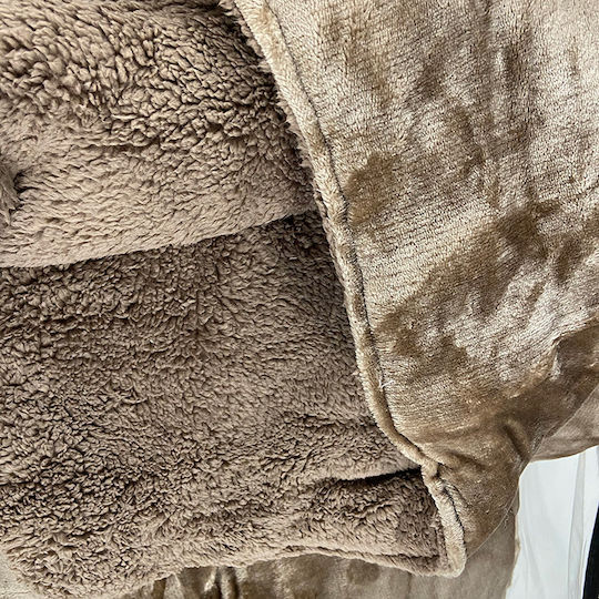 Sunshine Bettbezug Einzelbett 160x220cm Coral Mocha