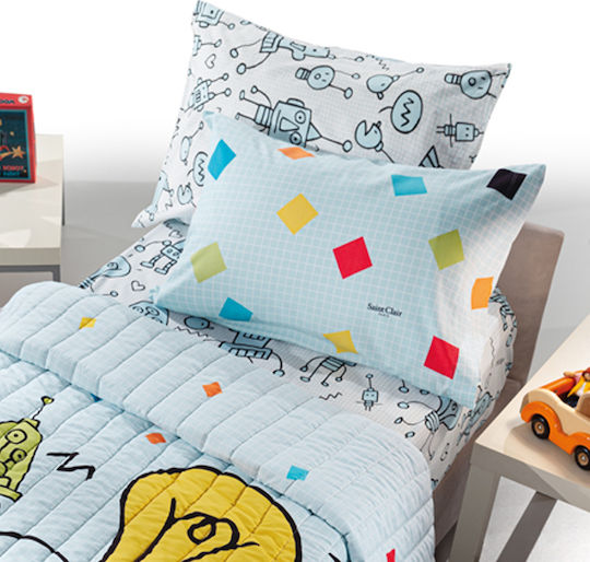 Saint Clair Bright Kids Pillowcase 50x70cm Blue