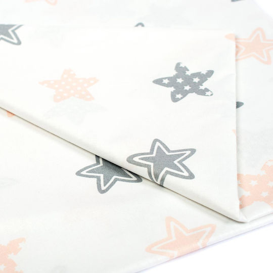 Dimcol Star Детска калъфка за възглавница от 100% памук Сив 35x45см.