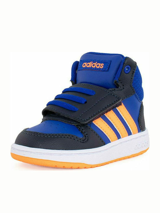 Hoops Hoops Mid 2.0 I Kids Sports Shoes Basketball with Laces Royal Blue / Screaming Orange / Legend Ink