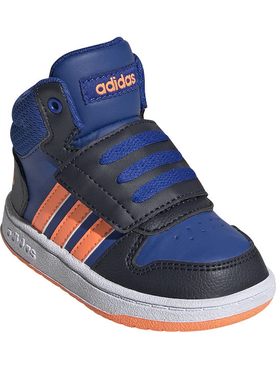 Hoops Hoops Mid 2.0 I Kids Sports Shoes Basketball with Laces Royal Blue / Screaming Orange / Legend Ink
