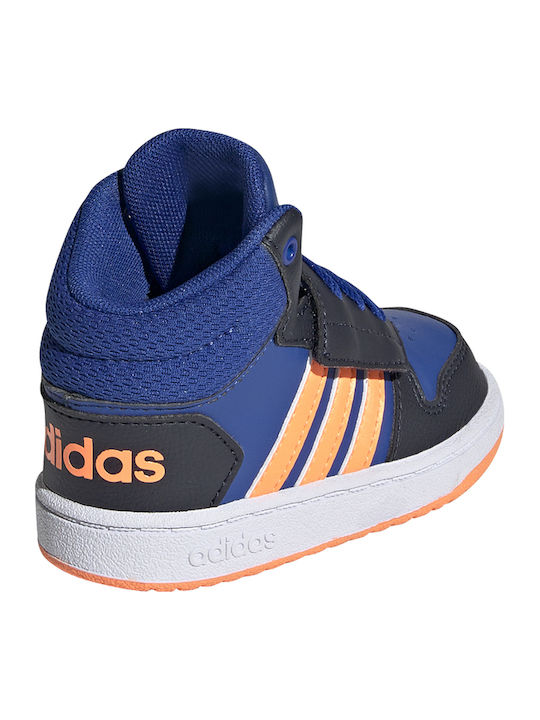 Hoops Hoops Mid 2.0 I Kids Sports Shoes Basketball with Laces Royal Blue / Screaming Orange / Legend Ink