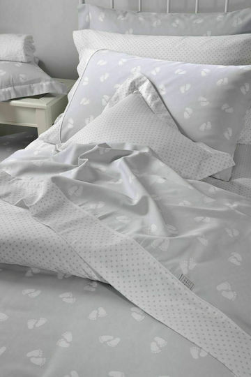 Down Town Home Cotton Baby Quilt 689 95x145cm Gray