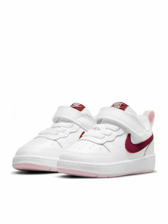 Court Court Borough Kids Sports Shoes White / Dark Beetroot