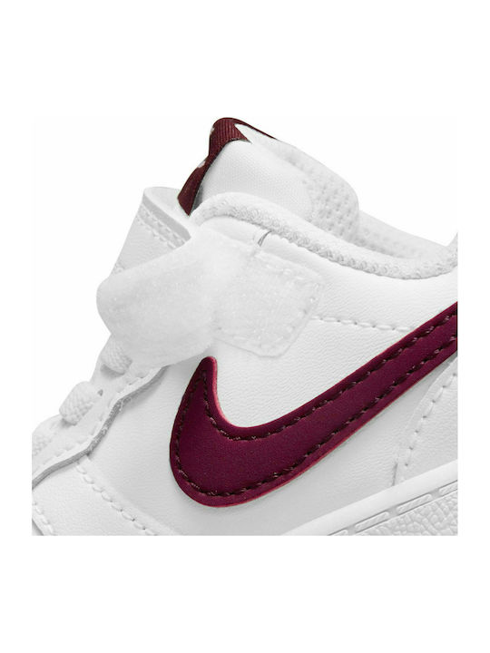 Court Court Borough Kids Sports Shoes White / Dark Beetroot