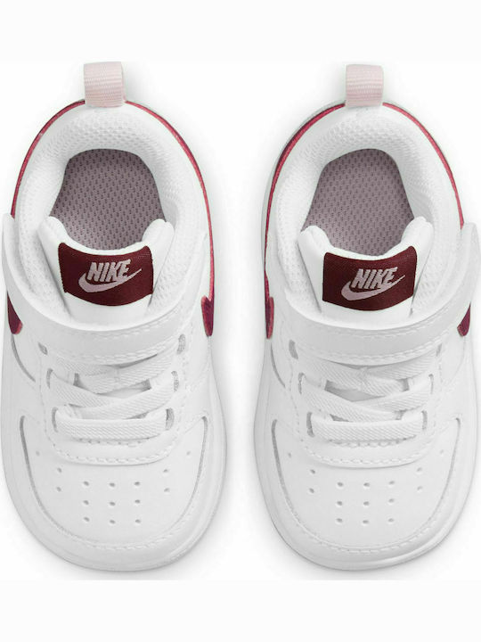 Court Court Borough Kids Sports Shoes White / Dark Beetroot