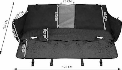 Waterproof Seat Cover For Car for Dog Προστατευτικό για Κατοικίδια Μαύρο 128x138εκ.