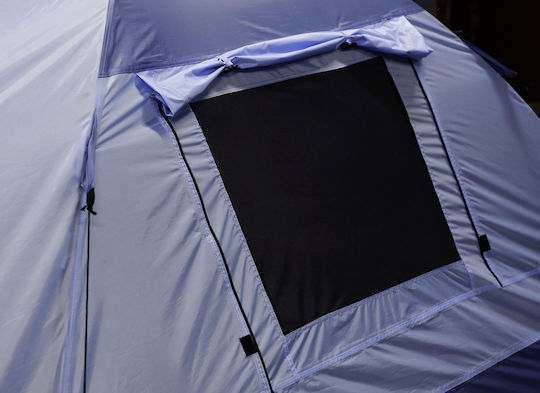 Inca Pacha 5P Σκηνή Camping Igloo Μπλε με Διπλό Πανί 3 Εποχών για 5 Άτομα 260x210x130εκ.