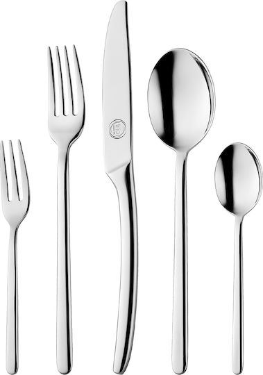 Cryspo Trio Inka Besteckset Edelstahl Silber 72Stück mit Koffer 45.820.072