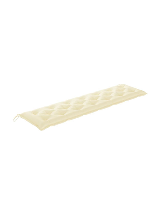 vidaXL Garden Swing Cushion with Backrest White 200x50cm