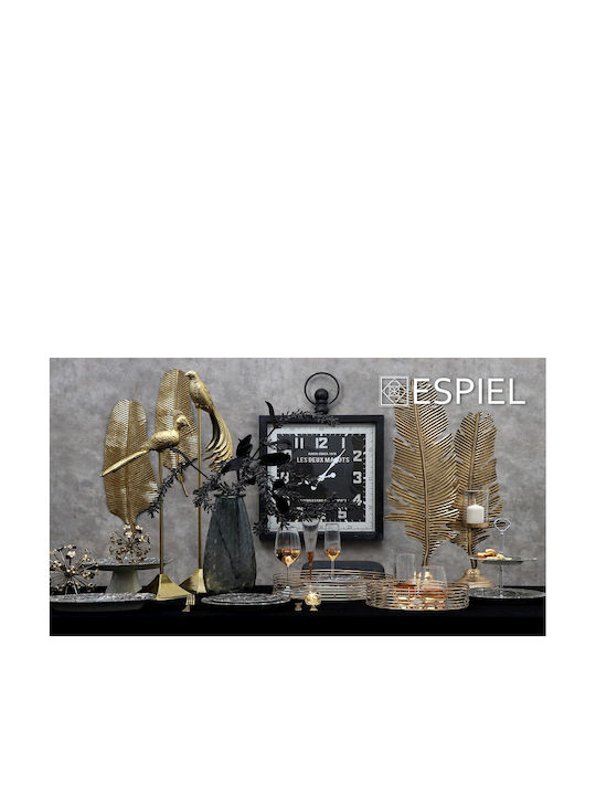 Espiel Marble Чиния Супа Керамика Черно с Диаметър 24см