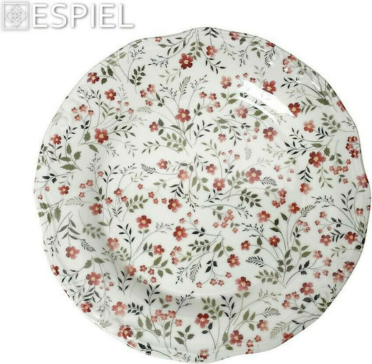 Espiel Daisies Πιάτο Ρηχό Κεραμικό Ροζ με Διάμετρο 27cm Espiel Daisies Πιάτο Ρηχό Κεραμικό Ροζ με Διάμετρο 27cm