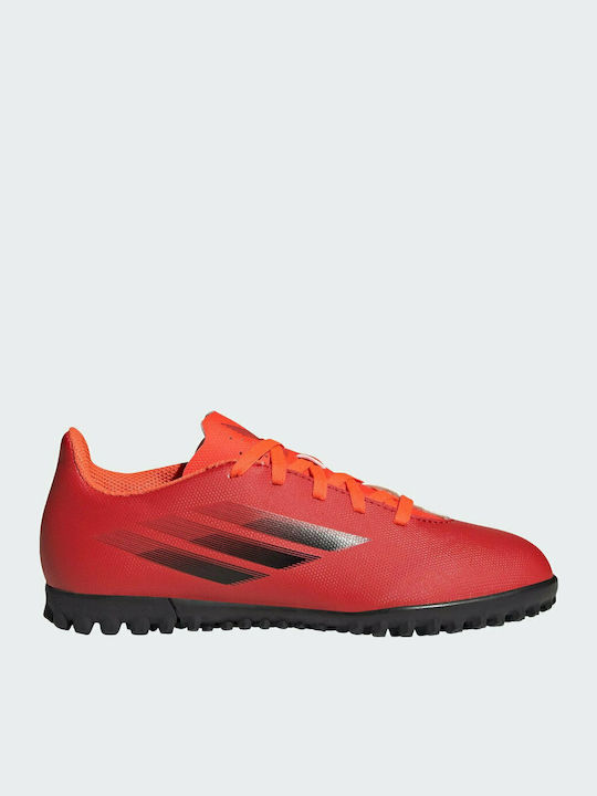 Performance X Speedflow.4 Turf Kids Turf Soccer Shoes Red