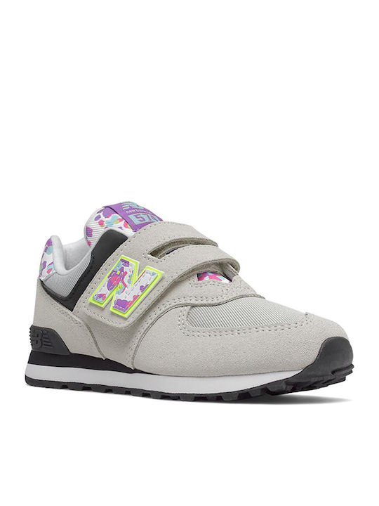 574 CLASSICS Kinder Sneakers mit Klettverschluss Gray
