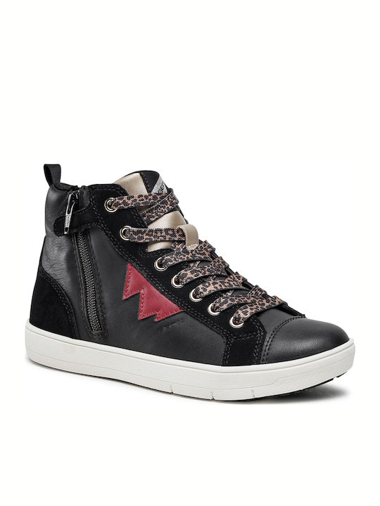 Geox Kids Sneakers High Anatomic Black