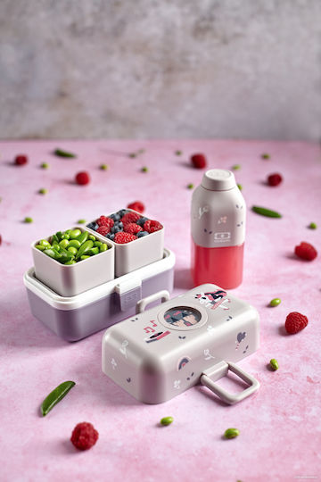 Monbento Positive S Bottle Water Plastic with Screw Cap Purple 330ml