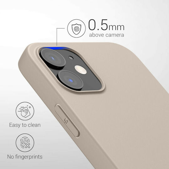 KWmobile Back Cover Silicone Beige Matte (iPhone 12 / 12 Pro)