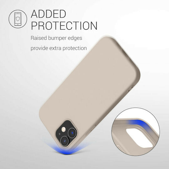 KWmobile Back Cover Silicone Beige Matte (iPhone 12 / 12 Pro)
