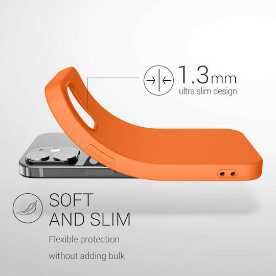 KWmobile Back Cover Silicone Cosmic Orange (iPhone 12 / 12 Pro)