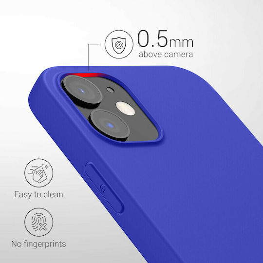 KWmobile Back Cover Silicone Royal Blue (iPhone 12 / 12 Pro)