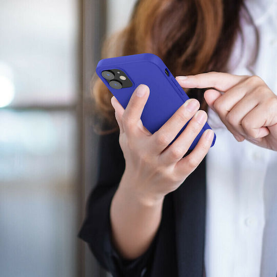 KWmobile Back Cover Silicone Royal Blue (iPhone 12 / 12 Pro)
