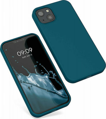 KWmobile Rubberized TPU Silicone Back Cover Petrol Matte (iPhone 13)